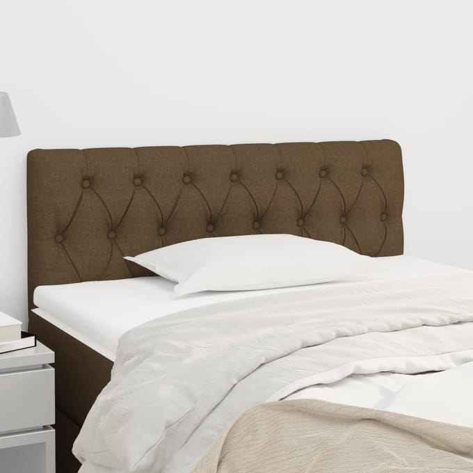 vidaXL - Hoofdbord - 100x7x78/88 - cm - stof - donkerbruin