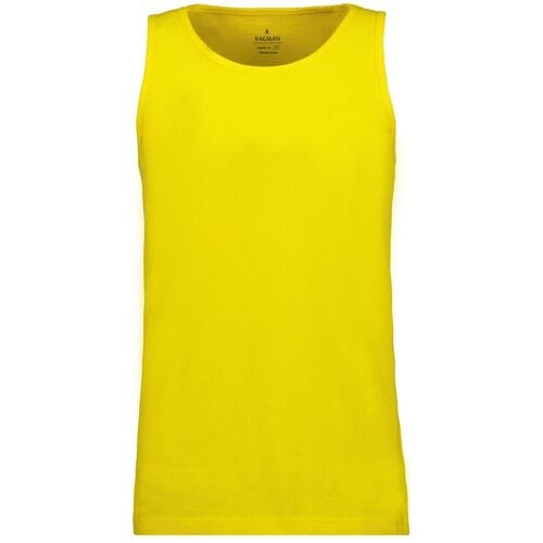 Ragman Ondermode Uni Tank Top Single Jersey Lemon Yellow / male