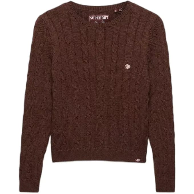 Superdry - Essentials SD&CO Kabelgebreide Trui - Dames - Sweaters