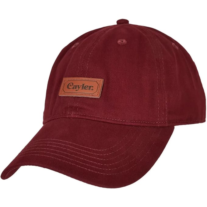 Cayler & Sons - Classy Patch Curved Verstelbare pet - Bordeaux rood