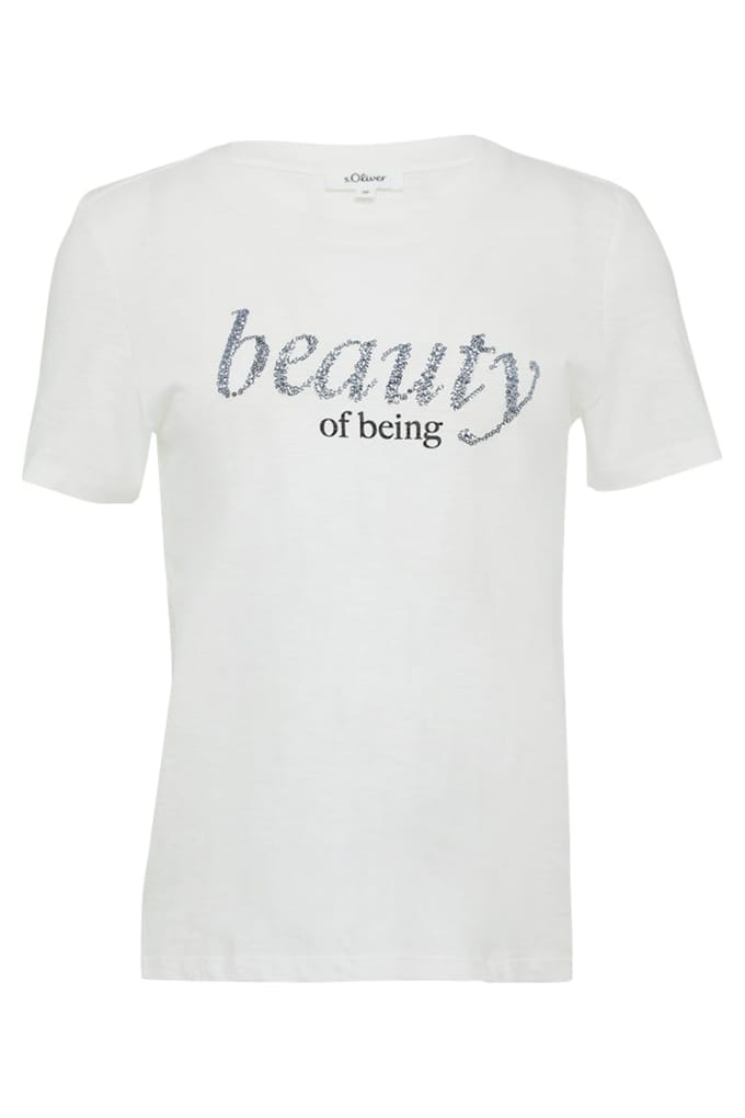 s.Oliver  T-shirts Offwhite Taglia: 44 | Maglie Sportivi Outlet | Donna | Bianco