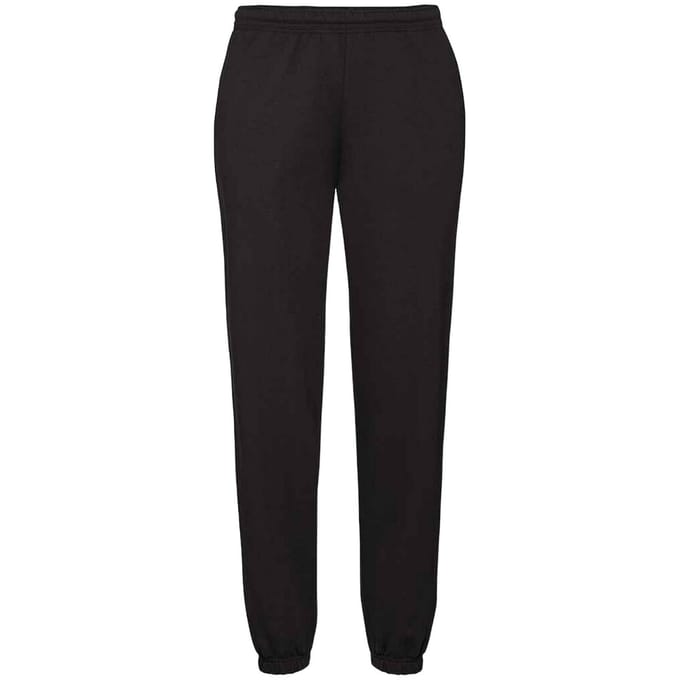 Fruit Of Loom Heren Klassieke 80/20 Elastische Joggingbroek (Zwart)