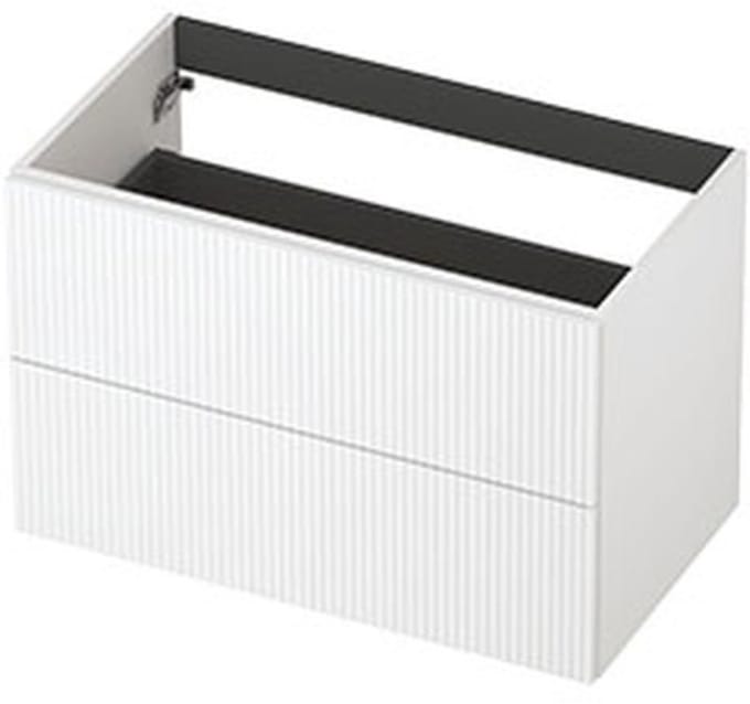 INK - Onderkast 2L Gelakt Gefreesd Tbv Greep - 800x450x520 Mm - Mat Wit
