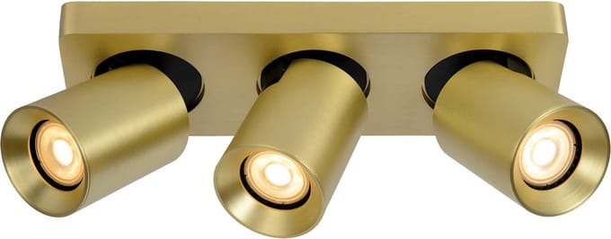 Artdelight - Spot Megano 3 lichts balk mat goud
