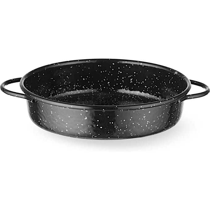 HENDI Braadpan - geemailleerd koolstofstaal - 20 cm x 4,5 cm - zwart - braden en serveren
