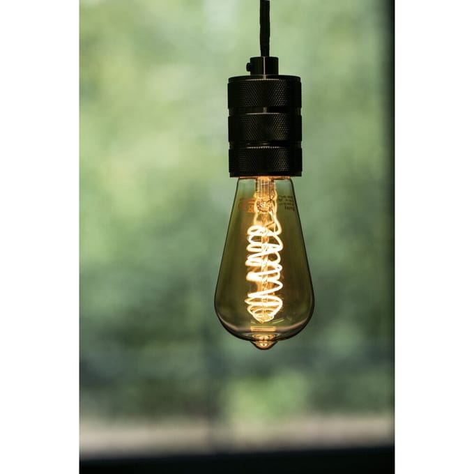 Bailey Spiraled Led Edison St64 E27 3.2W Dimbaar Goud - 145013