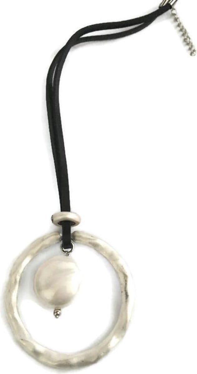 Petra's Sieradenwereld - Ketting lang met parel hanger (734)