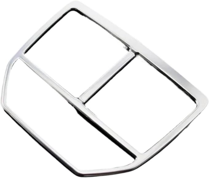 Decoratief Afdekraam - Ventilatie Cover - Auto Interieur - Luxe Afwerking - 130 g - Zilver