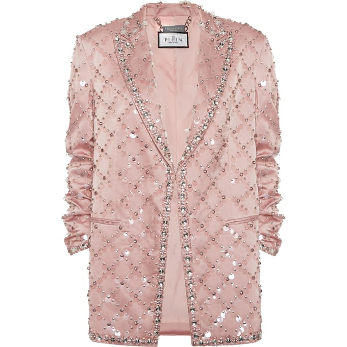 Blazer Boyfriend Fit Plein Paillettes