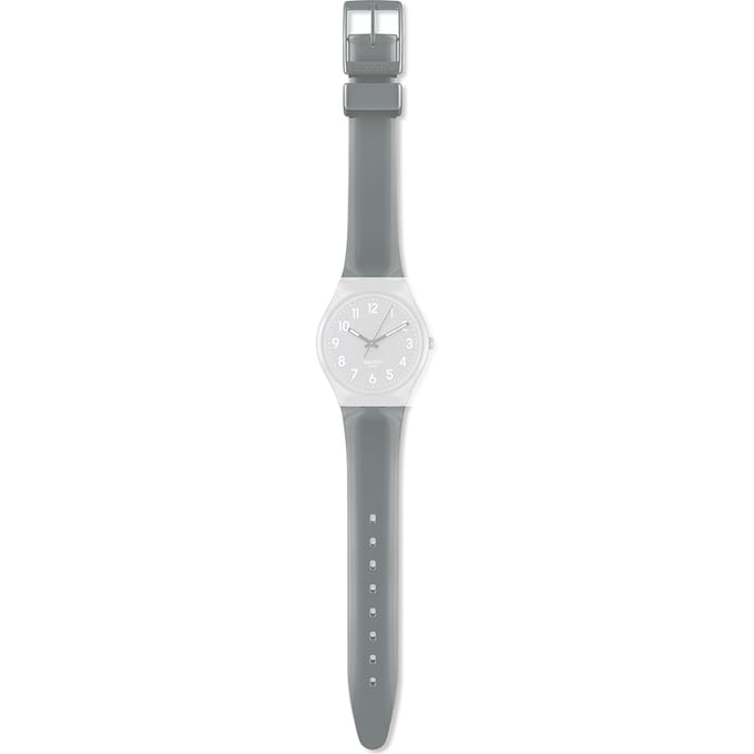 Swatch Plastic - Originals Medium (34mm) /Access/Solar/Musicall/Stop - G/SK/SL/SR/SS/SO28 AGM175 GM175 Flaky Grey Horlogeband