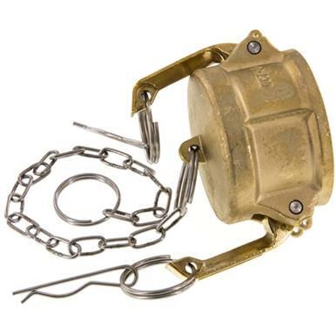 Camlock DN 50 (2'') Koppeling MessingEnd Cap Type DC MIL-C-27487