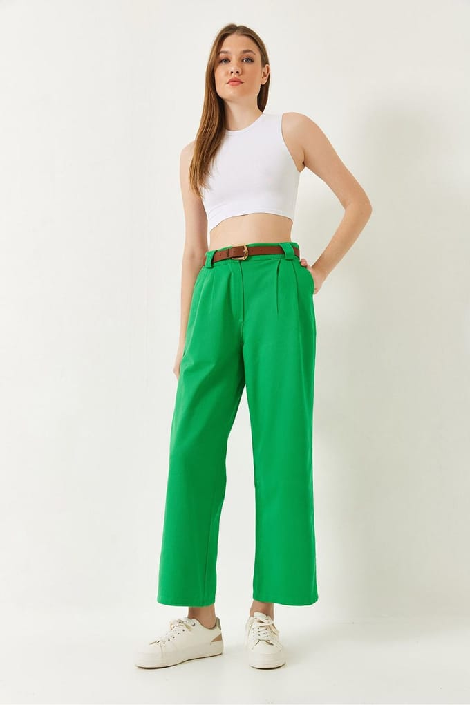 Brede Pantalon met Riem