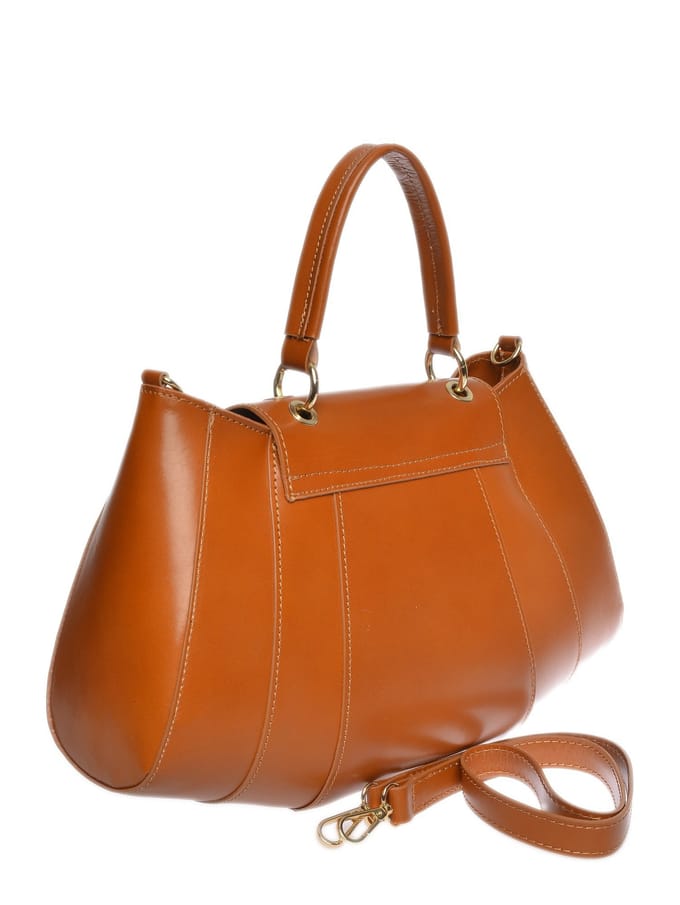 Isabella Rhea Brown Rundleer Tas