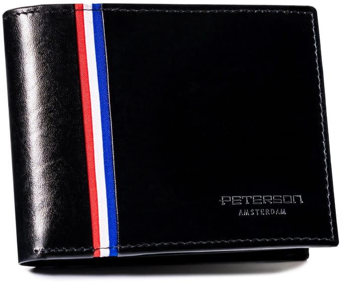 PTN 22305-VT-A-2404 Zwarte leren portemonnee