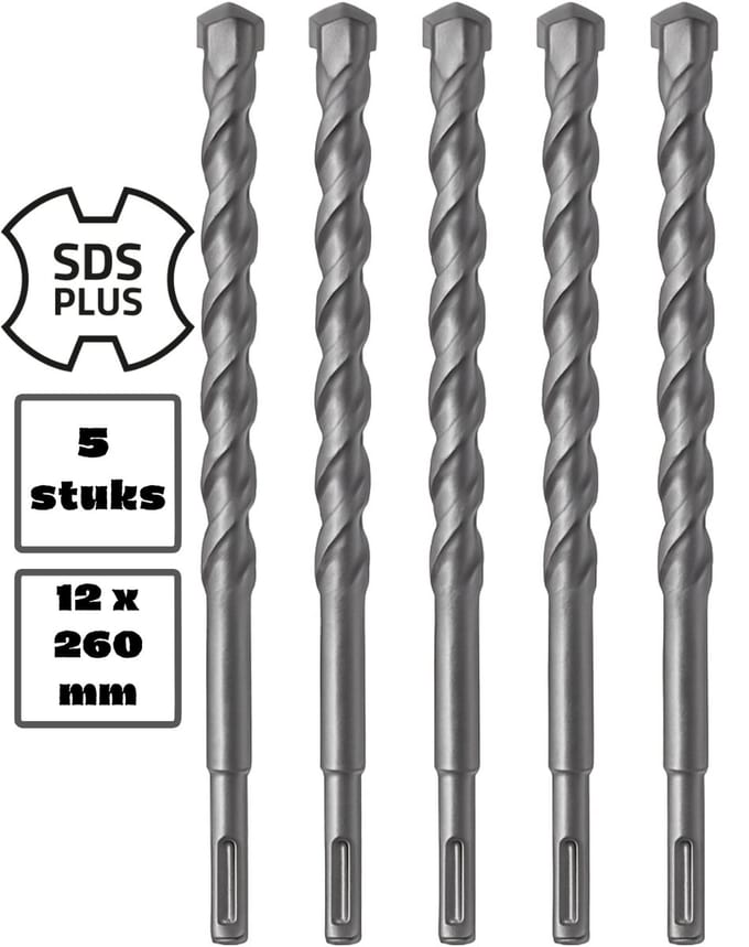 5 stuks SDS+ betonboor 12 X 260 MM