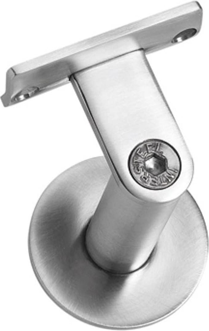 Intersteel Leuninghouder zwaar met hol zadel rvs geborsteld
