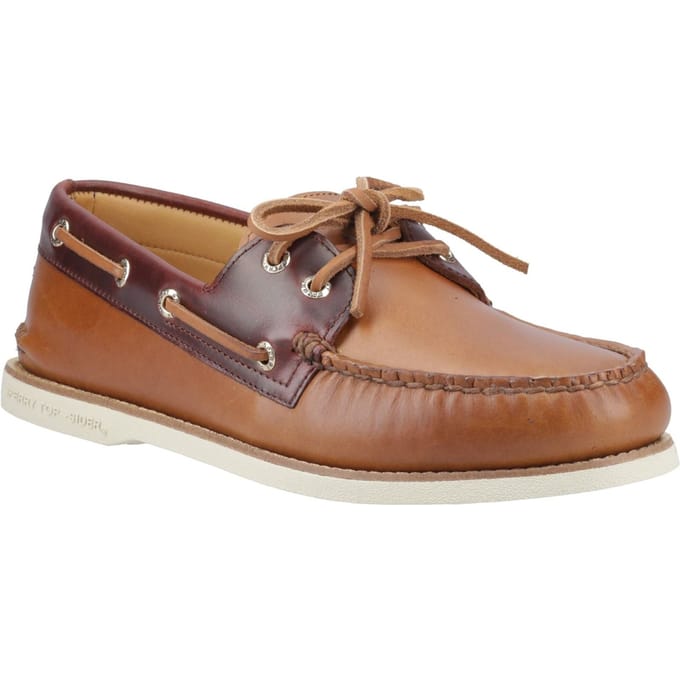 Sperry Authentic Gold Cup Leren Heren Bootschoenen In Tan/Bruin