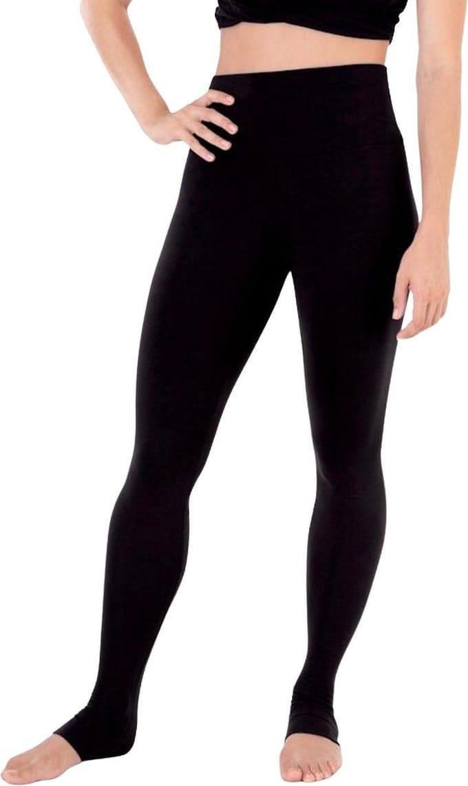 Premium Dames Lange Legging | Extra Lange Legging | Zwart - S