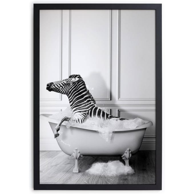 Wanddecoratie Zebra Bath | Really Nice Things