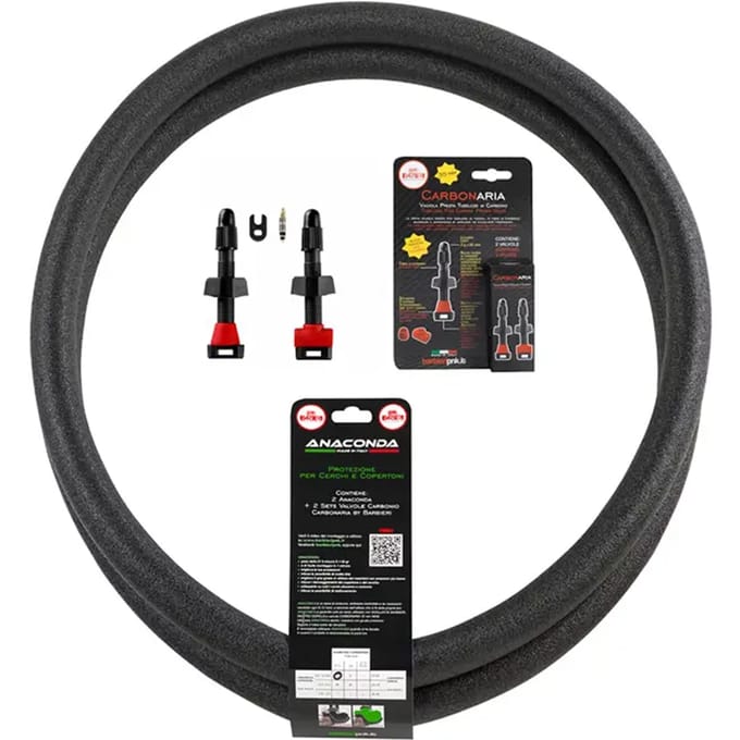 Schuimrubberkit met koolstofventielen Barbieri Anaconda Carbonaria