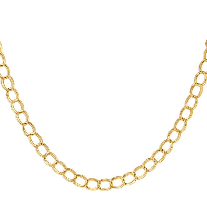 Stainless Steel Necklace - Yehwang - Schakelketting - 39 + 5 cm - Goud