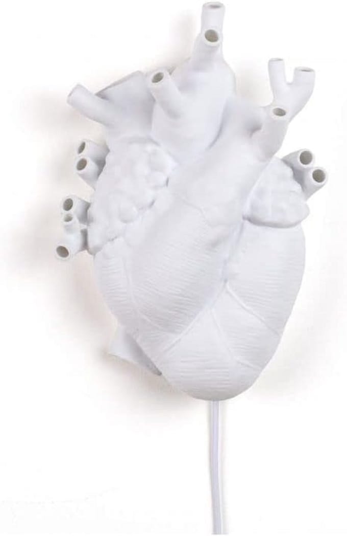 Anatomische Hart Wandlamp - Realistisch Hartvormig Nachtlampje voor Sfeerverlichting