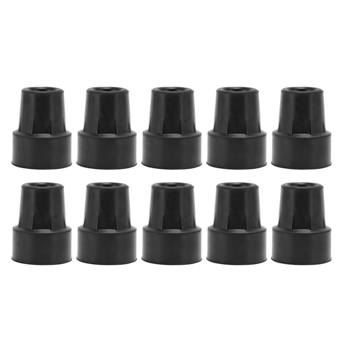 10 Stuks Loopsteun Rubberen Einden Anti-Slip Loopsteun Ferrule Beschermers 19mm Binnendiameter