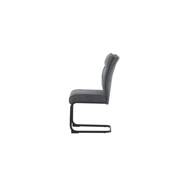 Frieda eetkamerstoel set van 2 in antraciet - Moderne design fauteuils - 47cm