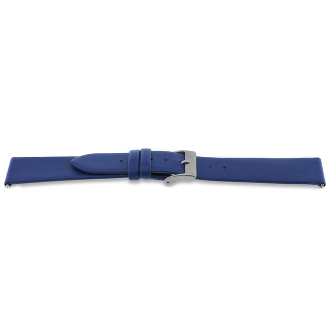 Horlogeband E643 Denim blauw Leder 16x14mm