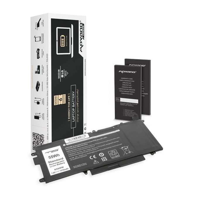 Movano Premium - Bateria - Dell Latitude 5289 7390 2-in-1 - Hoge Capaciteit