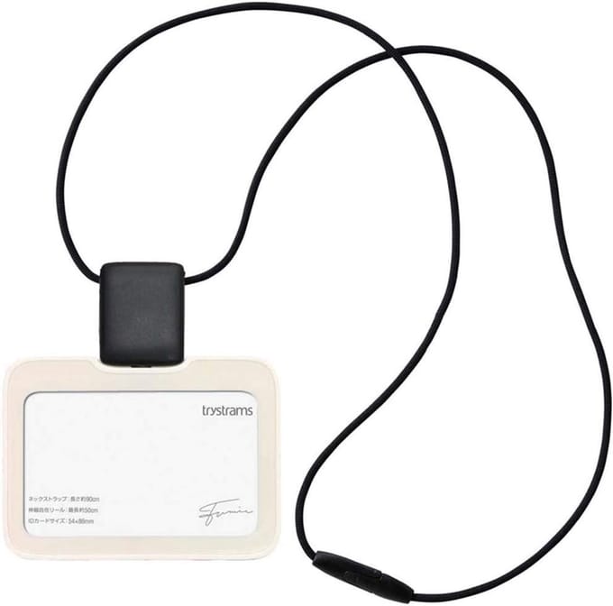 ID Kaarthouder - Badgehouder - Werkplek Identificatie - Gladde Afwerking - 53 cm Lengte - Wit