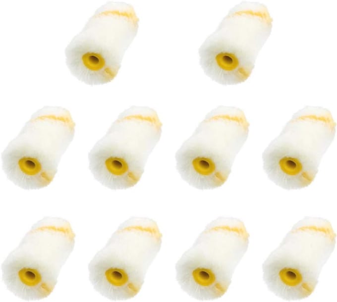 Mini verfrollen voor muurverf - 10 stuks - 5 cm