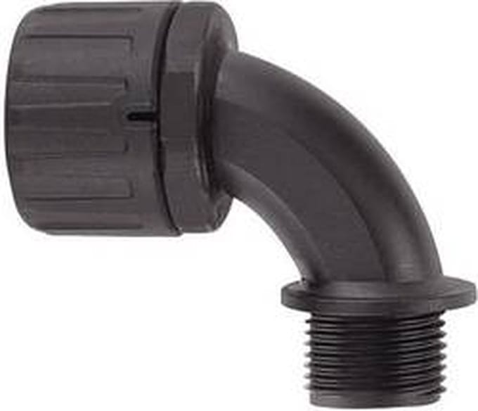 HellermannTyton 166-22201 HG13-90-M16 Slangbevestiging Zwart M16 9.80 mm 1 stuk(s)