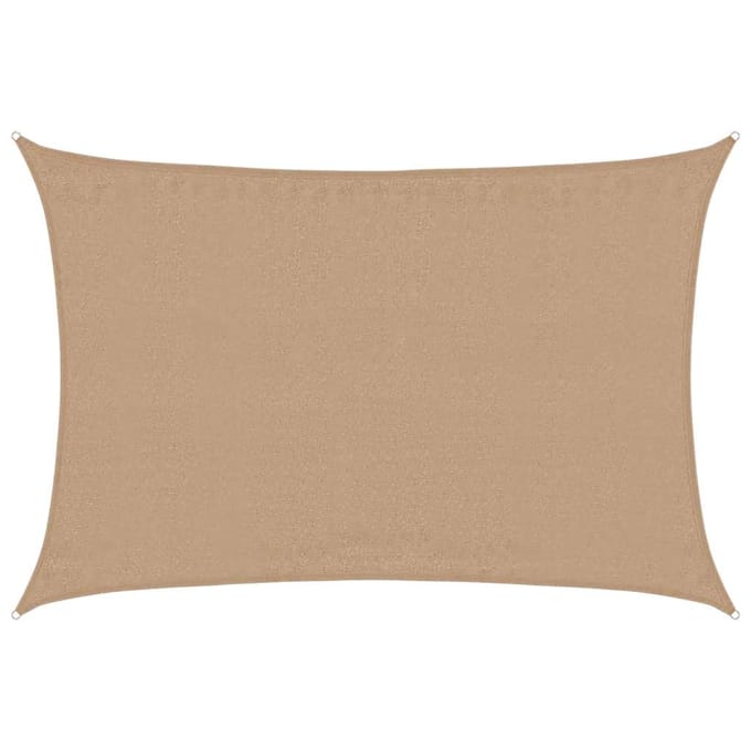 vidaXL - Zonnezeil - 160 - g/m² - 4x6 - m - HDPE - taupe