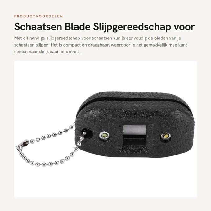 Dailygoods - Schaatsen Blade Slijpgereedschap voor Draagbaar Gebruik