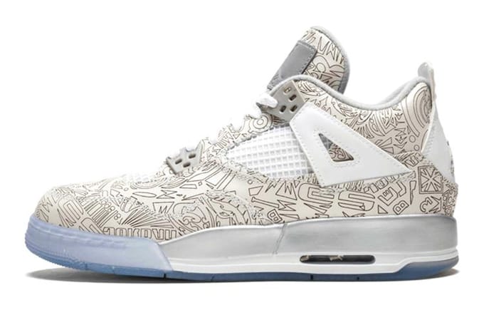 Jordan 4 Retro Laser GS 705334-105 37.5 white