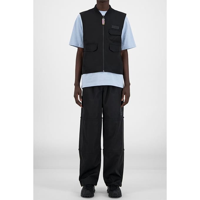 Daily Paper Black Husam Vest Größe: S | Gilets Outlet | Unisex | Schwarz
