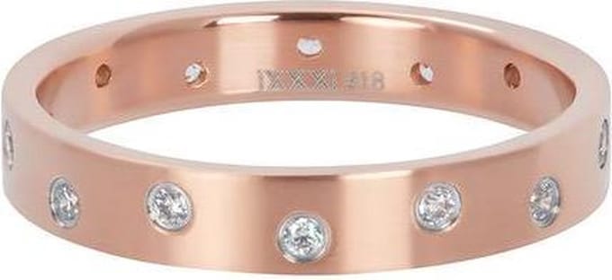 iXXXi Vulring Zirconia 14 Stones Crystal Matt Rosé | Maat 17