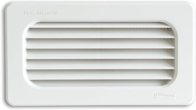 Ventilatie Eindstuk - Afzuigmond - Lucht Afvoeren - ABS Kunststof - 180 x 100 mm - Wit