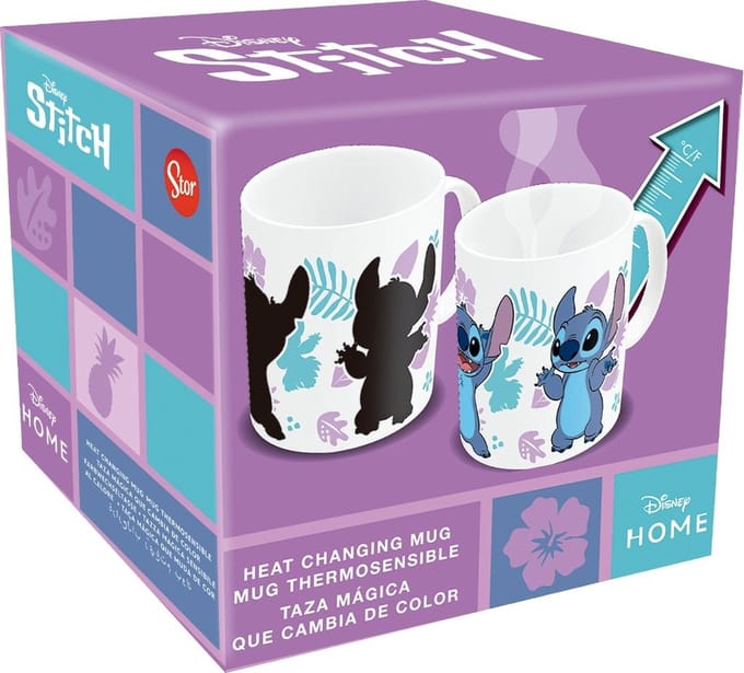 Stor Lilo & Stitch Heat Change Mok / Beker Stitch 325 ml Cups & Mok / Bekers