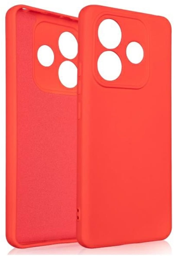 Beline Silicone - Beschermhoes - Hardcase - Rood - Geschikt voor Xiaomi Redmi Note 14