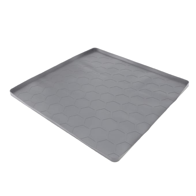 Koelkast Siliconen Mat Professionele Krasbestendigheid Lekdicht Onder Wasmachine Mat voor Gray gray