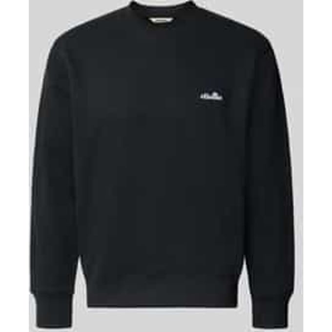 Sweatshirt met ronde hals en label-stitching