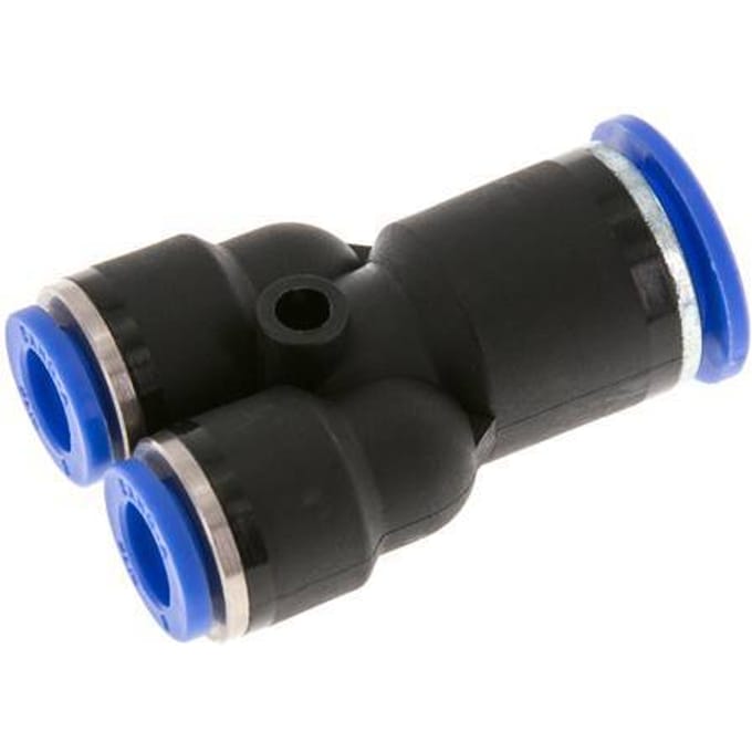 8mm x 12mm Y-koppeling PA 66 Insteekfitting NBR