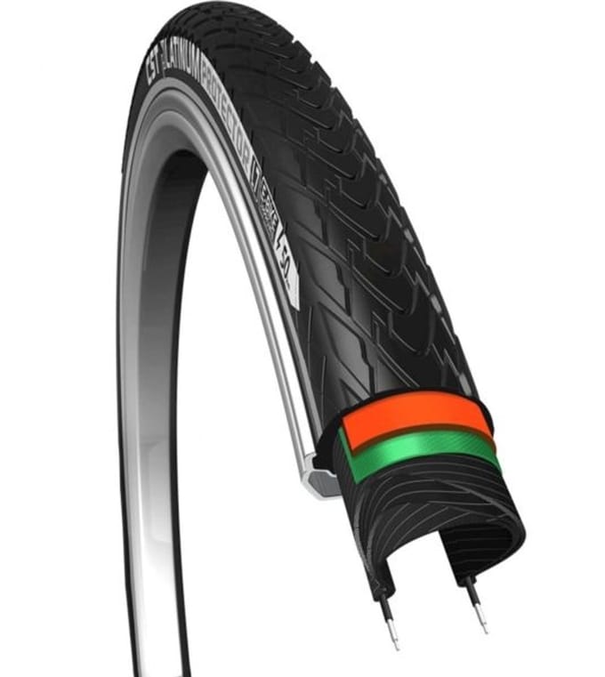 Buitenband CST Platinum Protector 28 x 1.50 / 40-622mm - zwart met reflectie