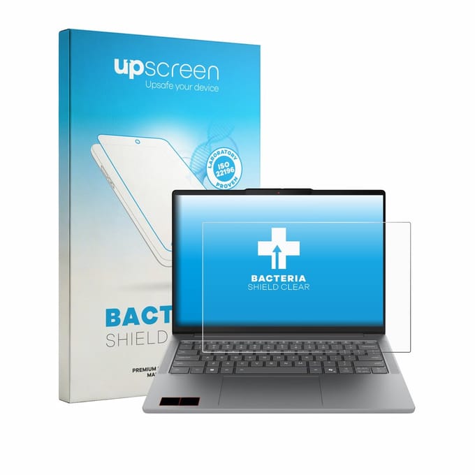 upscreen - Screenprotector voor Lenovo IdeaPad Slim 5i Gen 11 14" - Folie Beschermfolie transparant antibacterieel