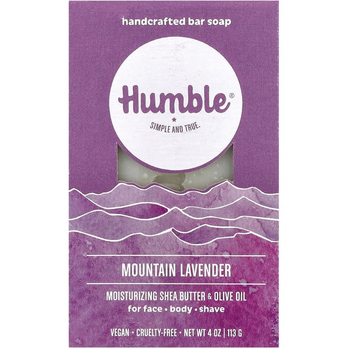Humble Brands, Handgemaakte Zeepreep, Berglavendel, 4 oz (113 gr) pink