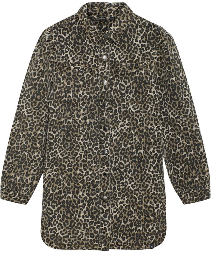 Indian Blue Jeans Winter jurk meisjes - zand - luipaard