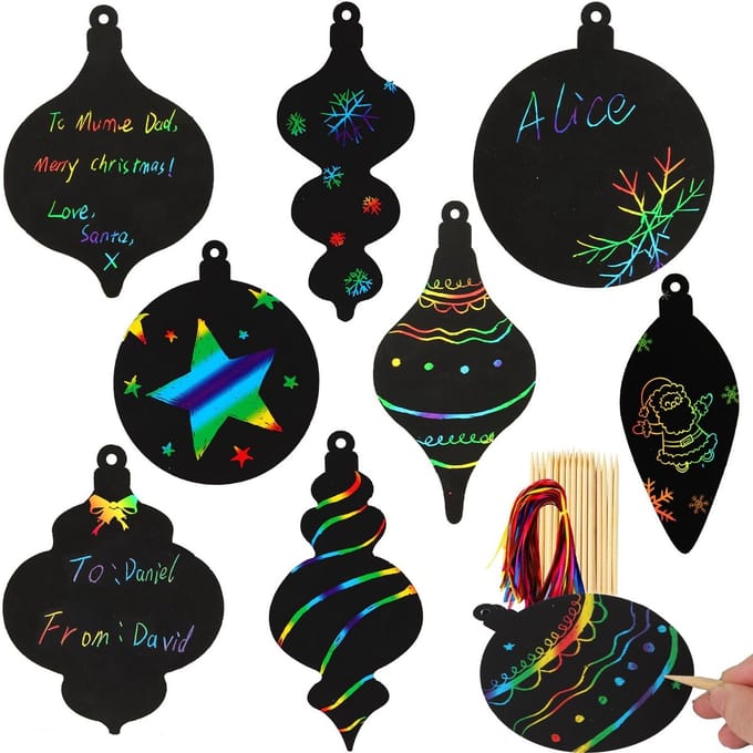 Dailygoody - Kraskunst voor kinderen - Creatieve kerstballen