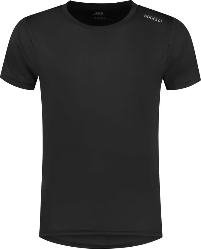 Rogelli Promo Heren Hardloopshirt - Korte mouw - Zwart